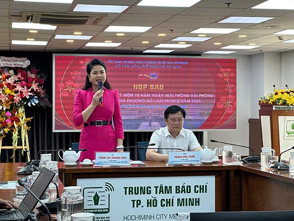 Ts Trần Thị Hoàng Mai, Thành ủy viên-Giám đốc Sở Văn hóa Thễ thao Du lịch Hải Phòng giới thiệu về Lễ kỷ niệm 70 năm giải phóng Hải Phòng