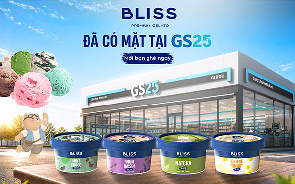 Bliss nay đ&atilde; c&oacute; mặt tại GS25, c&aacute;c đồng kem sẵn s&agrave;ng thưởng thức chưa?