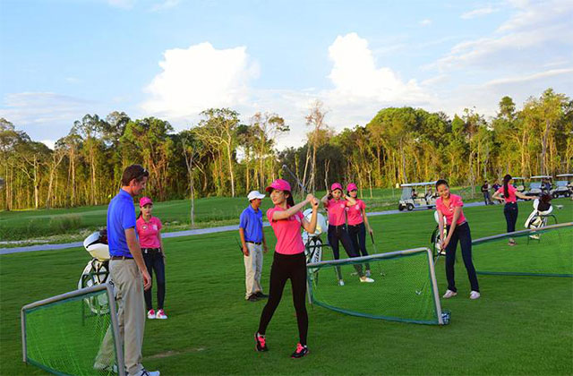 Sân golf Vinpearl Phú Quốc từng diễn ra hoạt động bề lề của Cuộc thi Hoa hậu Việt Nam 2014
