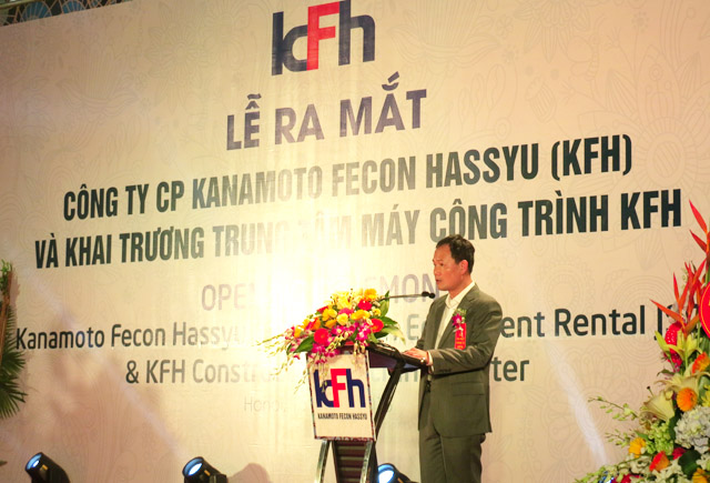Quyền Tổng Giám đốc FECON Trần Trọng Thắng cho biết, việc thành lập KFH hướng đến mục tiêu đáp ứng kịp thời nhu cầu bùng nổ về máy công trình tại Việt Nam.