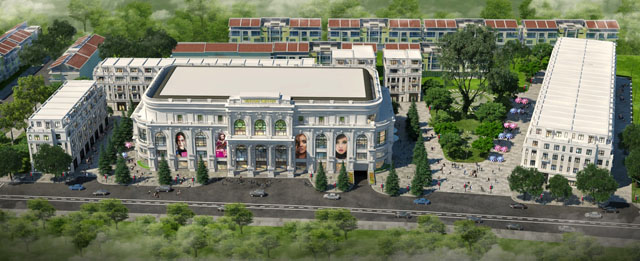 Phối cảnh tổng thể khu trung tâm thương mại Vincom Lê Thánh Tông – Hải Phòng