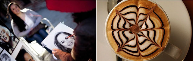 Vẽ chân dung hay thưởng thức ly cà phê thơm ngon là một trong những hoạt động của sự kiện. Ảnh minh họa. Nguồn: Internet