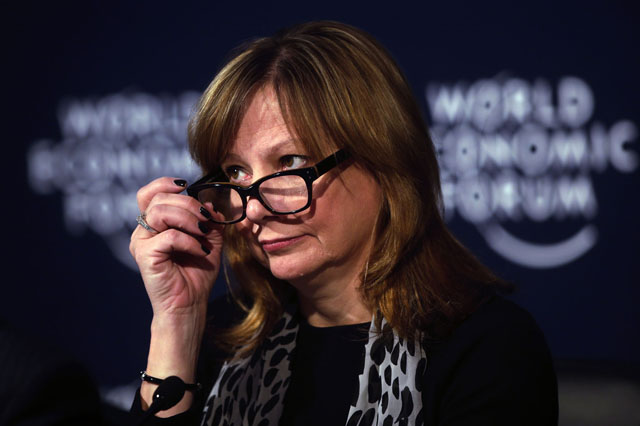 CEO General Motors Maru Barra tham dự một hội thảo thông tin. Bà là một trong 3 người phụ nữ giữ vị trí đồng Chủ tịch Hội nghị.