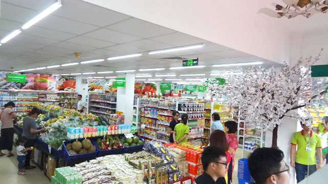 Một góc Unimart - Seika 51 Lê Đại Hành ngày đầu mở cửa