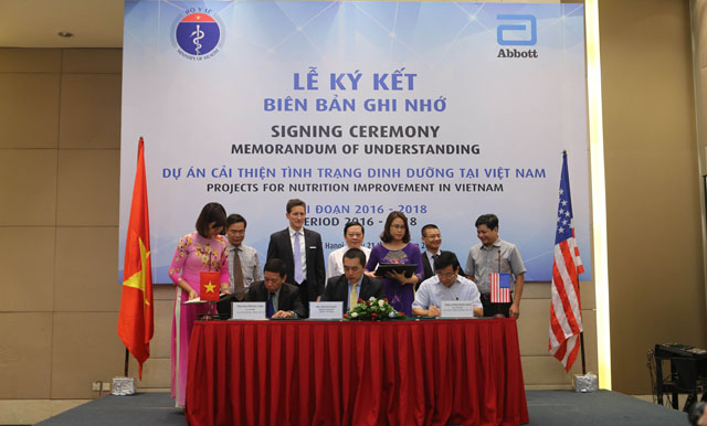 Bộ Y tế và Abbott ký Bản Ghi nhớ hợp tác để triển khai các Dự án cải thiện dinh dưỡng cho người Việt Nam