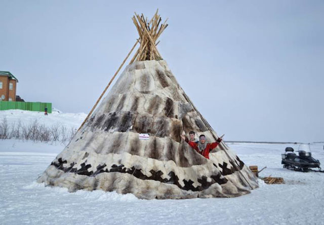 Chum - Lều đặc trưng của người dân vùng Bắc cực làng Lovozeno
