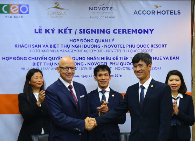 Tập đoàn Accor sẽ quản lý gần 400 phòng khách sạn và biệt thự Novotel Phu Quoc Resort cùng 314 phòng thuộc khu biệt thự nghỉ dưỡng 5 sao Sonasea Villas