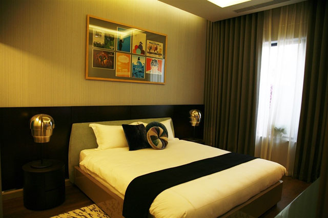 Phòng ngủ căn hộ Sun Grand City Thuy Khue Residence