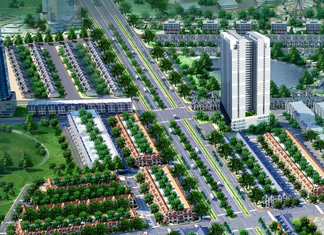 Phối cảnh Dự án Gemek Tower nằm trong khu đô thị Lê Trọng Tấn