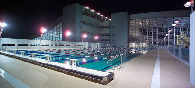 Trung tâm thể thao dưới nước, một trong những công trình lớn TID tham gia thực hiện  (Ảnh: Myrthapools)