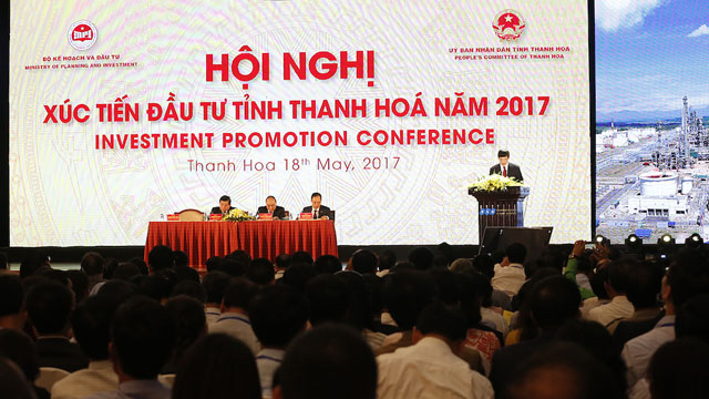 Hội nghị Xúc tiến Đầu tư tỉnh Thanh Hoá năm 2017 diễn ra tại Trung tâm Hội nghị Quốc tế - Quần thể du lịch FLC Sầm Sơn