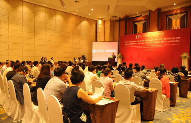 Quang cảnh hội thảo Xúc tiến thương mại, đầu tư Việt Nam – Thái lan: Thúc đẩy quan hệ đối tác chiến lược