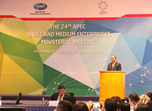 Thủ tướng Nguyễn Xuân Phúc phát biểu tại Hội nghị SMEMM 24