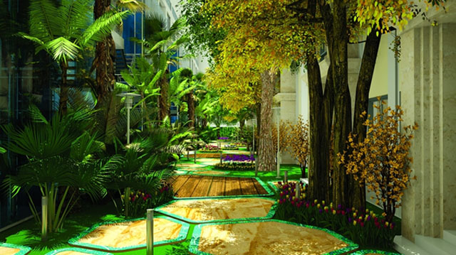La Casa Villa có 3 tầng cây bụi, thấp, cao tỏa bóng mát và hương thơm giúp cuộc sống cư dân hài hòa và cân bằng