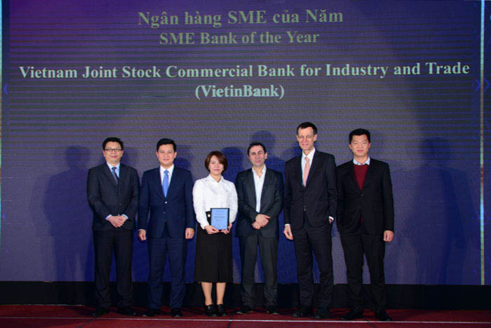 VietinBank nhận giải ngân hàng SME của năm 