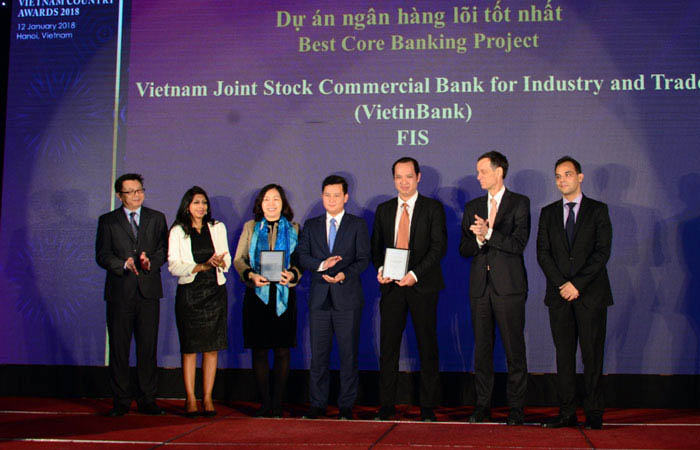 VietinBank vinh dự nhận giải thưởng Dự án ngân hàng lõi tốt nhất