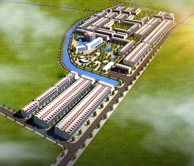 Phối cảnh Dự án khu dân cư Phường Thắng Lợi TP.Sông Công do Công ty cổ phần Đầu tư Xây dựng Thiên Lộc làm chủ đầu tư