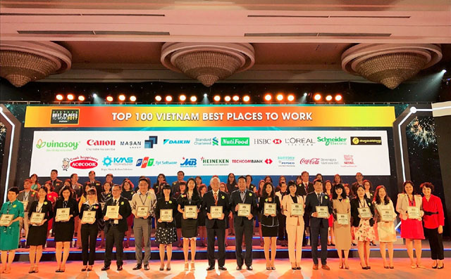 Techcombank liên tiếp tăng bậc trong bảng xép hạng Top 100 nơi làm việc tốt nhất Việt Nam