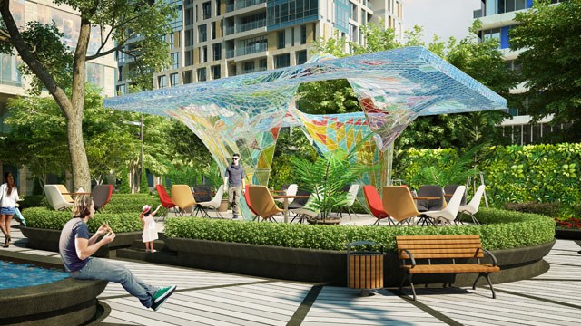 Pavilion Tình yêu & Ký ức – Điểm nhấn của công viên Manhattan tại trung tâm Dự án