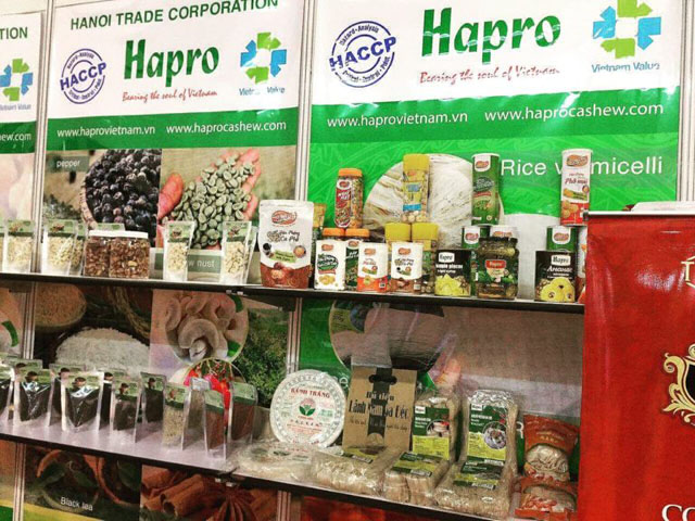 Các sản phẩm xuất khẩu chủ lực của Hapro thường xuyên xuất hiện tại các hội chợ, sự kiện xúc tiến thương mại lớn tại nước ngoài