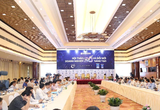 Quang cảnh Hội thảo “doanh nghiệp số và đổi mới sáng tạo” diễn ra ngày hôm nay (26/10) tại Hà Nội