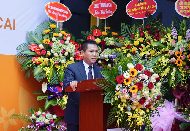 Ông Đặng Trung Dũng, Phó Tổng giám đốc thường trực BAC A BANK phát biểu tại buổi Lễ