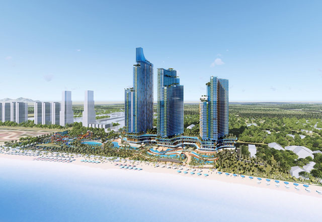 Khi hoàn thiện, tổ hợp SunBay Park Hotel & Resort Phan Rang sẽ đón dòng khách quốc tế lớn của Tập đoàn Crystal Bay tới Ninh Thuận