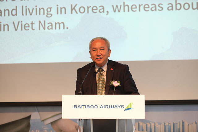 Đại sứ Việt Nam tại Hàn Quốc Nguyễn Vũ Tú phát biểu tại sự kiện
