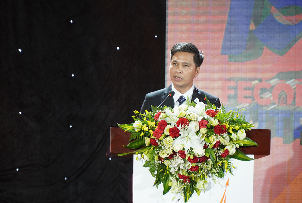 Ông Nguyễn Văn Thanh, Tổng giám đốc FECON phát biểu cảm ơn và bế mạc chương trình