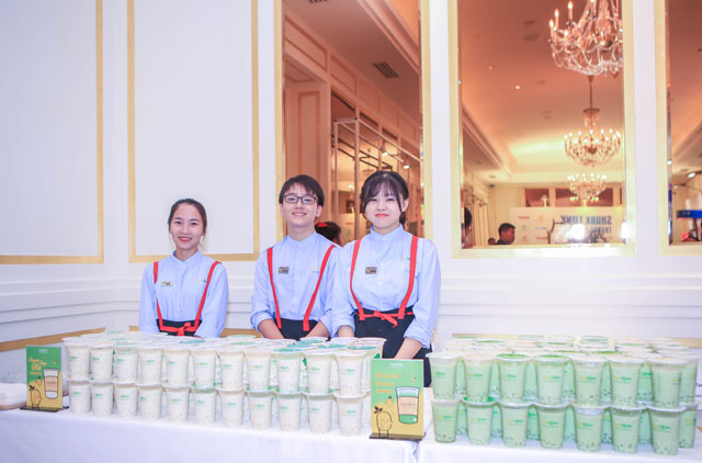 Sản phẩm của Soya Garden được trưng bày phục vụ khách tại buổi Công bố nhà đầu tư mùa 3 của Shark Tank Việt Nam