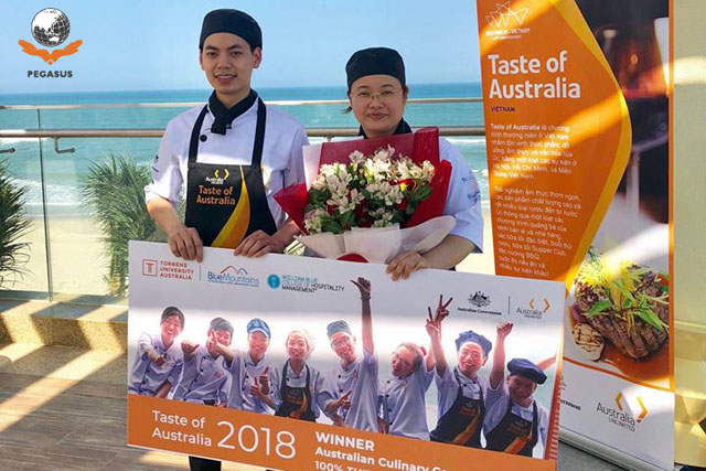 Học viên Pegasus giành giải nhất cuộc thi Taste of Australia do Đại sứ quán Úc ở Việt Nam tổ chức