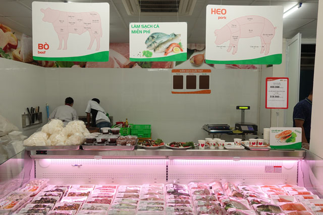 Trên 35% diện tích bày bán các ngành hàng tươi sống và thực phẩm chế biến sẵn sẽ là một điểm nhấn tại Hapromart Thành Công mô hình Home & Food
