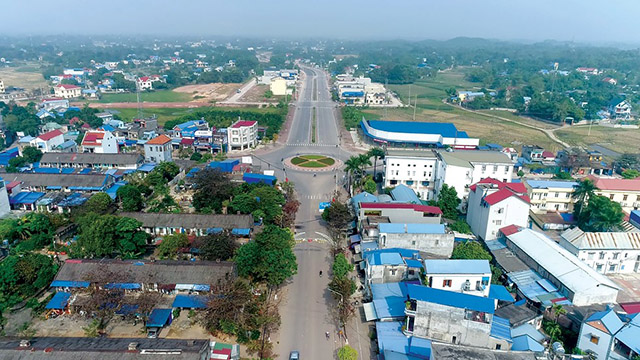 Một góc thành phố Sông Công, Thái Nguyên