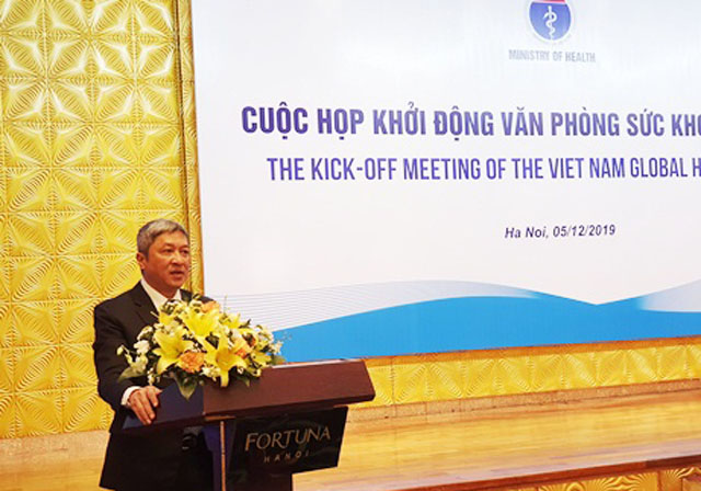 PGS.TS. Nguyễn Trường Sơn, Thứ trưởng Bộ Y tế phát biểu tại cuộc họp