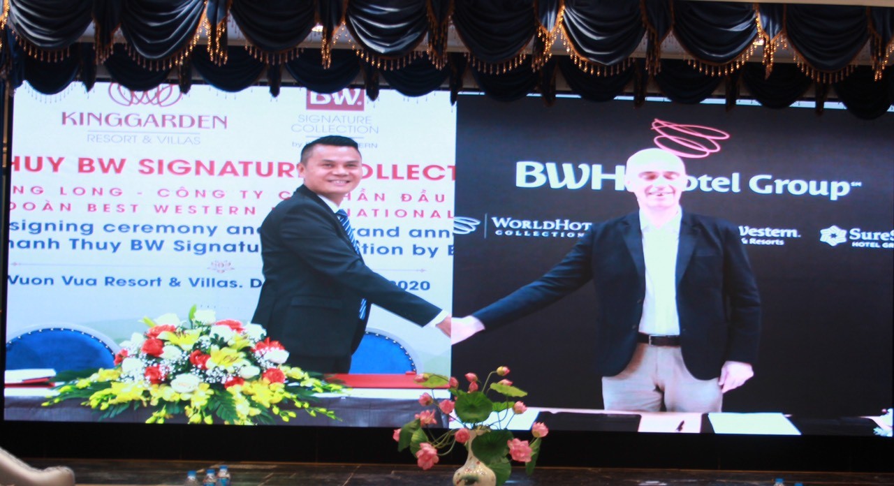 Ông Nguyễn Phúc Long, Chủ tịch Tập đoàn đầu tư Thăng Long và ông Olivier Berivin, Tổng Giám đốc Khu vực châu Á của BWI