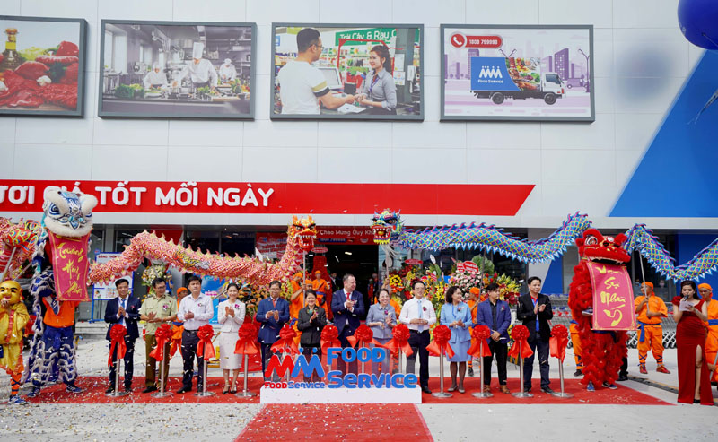 Lễ cắt băng khai trương Trung tâm phân phối và bán sỉ thực phẩm – Trung tâm MM Food Service Hưng Phú
