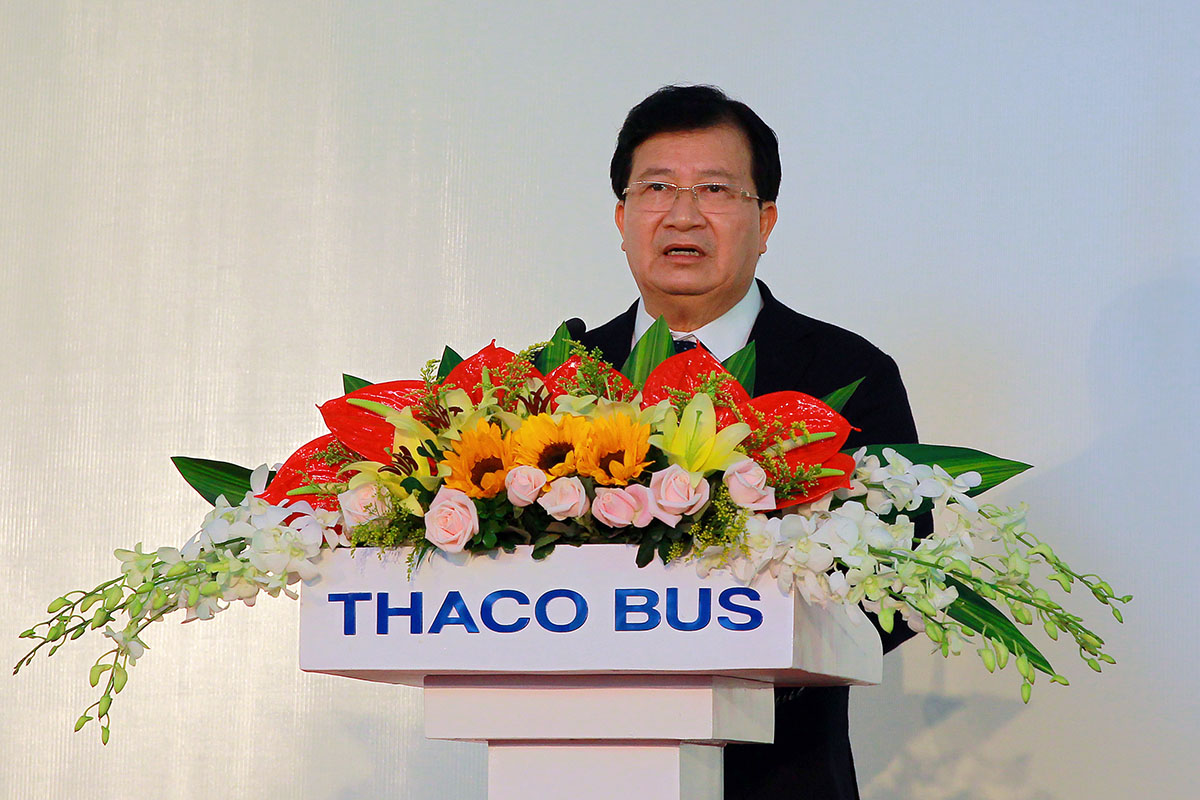 Phó thủ tướng Chính phủ Trịnh Đình Dũng biểu dương nỗ lực của Công ty Trường Hải đã không ngừng trong phát triển, mở rộng sản xuất với tỷ lệ nội địa hóa ngày càng cao, góp phần xây dựng thương hiệu xe Việt, đóng góp vào sự phát triển kinh tế của tỉnh Quảng Nam và đất nước.
