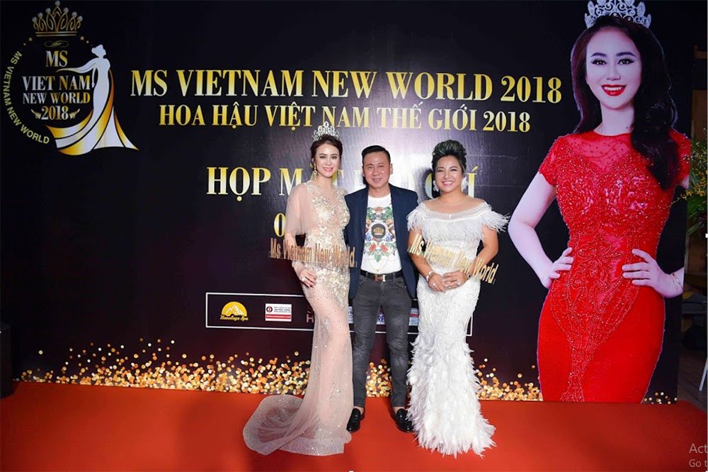 Hoa hậu Mỹ Vân, đạo diễn Alain Vũ, doanh nhân Ngọc Phương – chủ tịch BWON