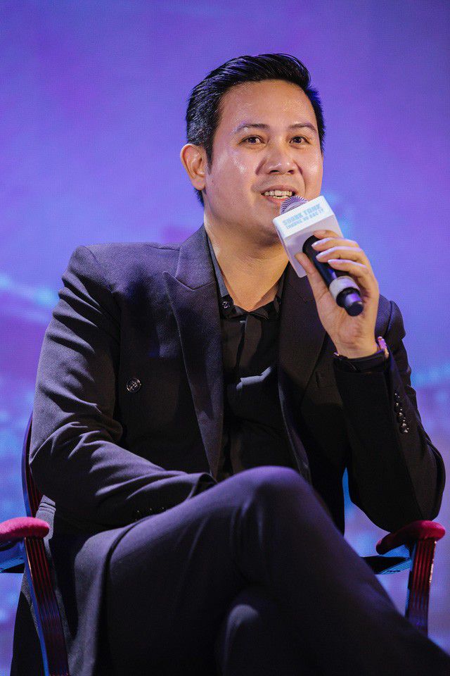 Ông Phạm Văn Tam tại sự kiện ra mắt Shark Tank mùa 3