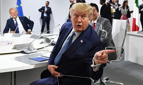 Tổng thống Mỹ Donald Trump tại Hội nghị Thượng đỉnh G7. Ảnh: EPA