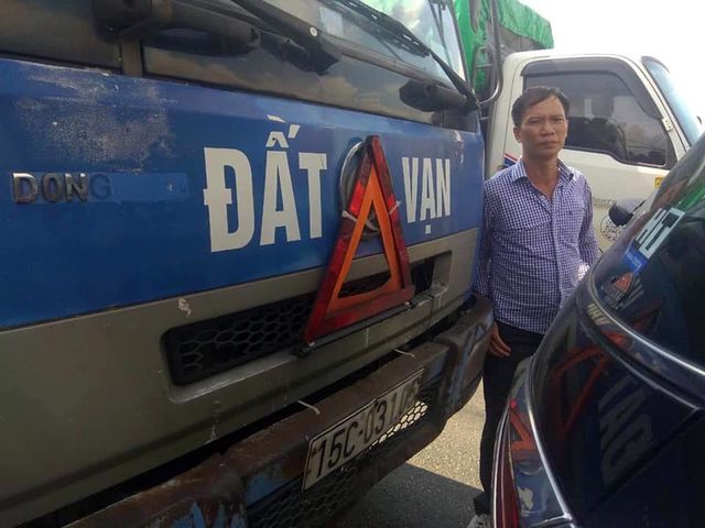 Hình ảnh tài xế Lê Quang Khải đăng tải lên mạng xã hội