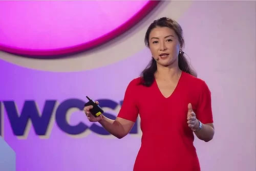 Bà Joy Tan, phó chủ tịch cấp cao của Huawei Mỹ. Ảnh: Sohu.