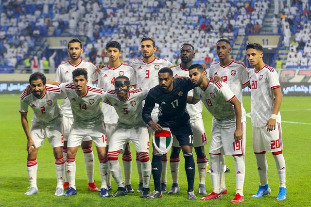 Đội hình UAE thi đấu ở trận đấu gặp Thái Lan vào tháng 10 vừa qua
