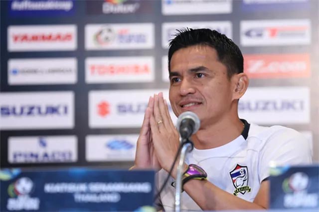 Kiatisuk dành lời khen cho các cầu thủ đàn em ở đội U22 Thái Lan, sau chiến thắng đậm trước Brunei