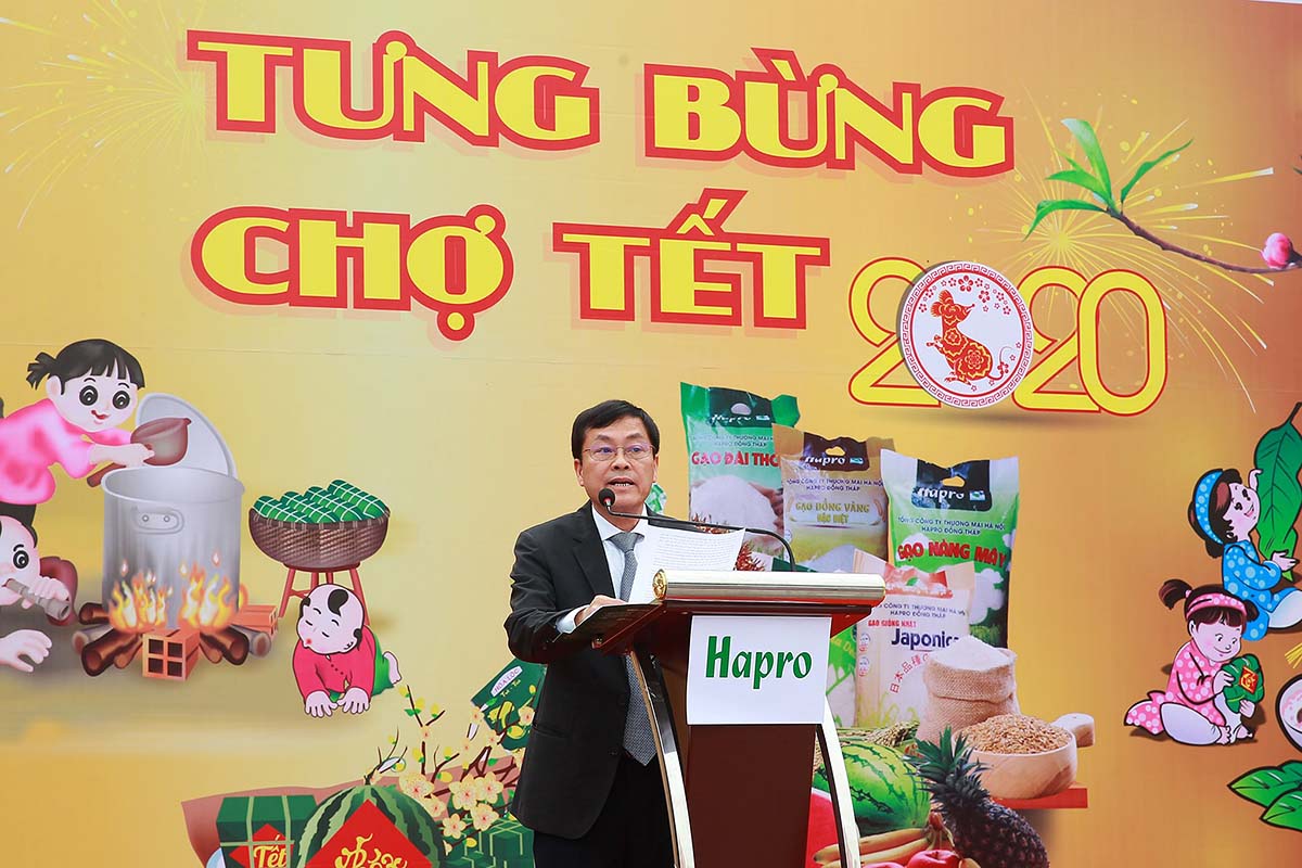 Phát biểu tại Lễ khai mạc, ông Nguyễn Tiến Vượng, Phó Tổng giám đốc Hapro cho biết: “Trong các năm vừa quà, Hapro đã tích cực triển khai nhiều chương trình kinh doanh
