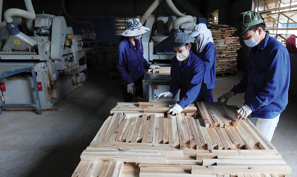 Ngành gỗ đặt mục tiêu xuất khẩu 13 tỷ USD trong năm 2021 	ảnh: đức thanh