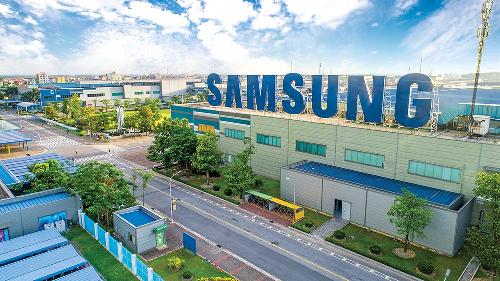 Đồng vốn đầu tư của Samsung luôn luôn thuộc diện “healthy” nhất, đúng với định hướng thu hút đầu tư nước ngoài của Việt Nam. Trong ảnh: Toàn cảnh Nhà máy SEV tại Bắc Ninh