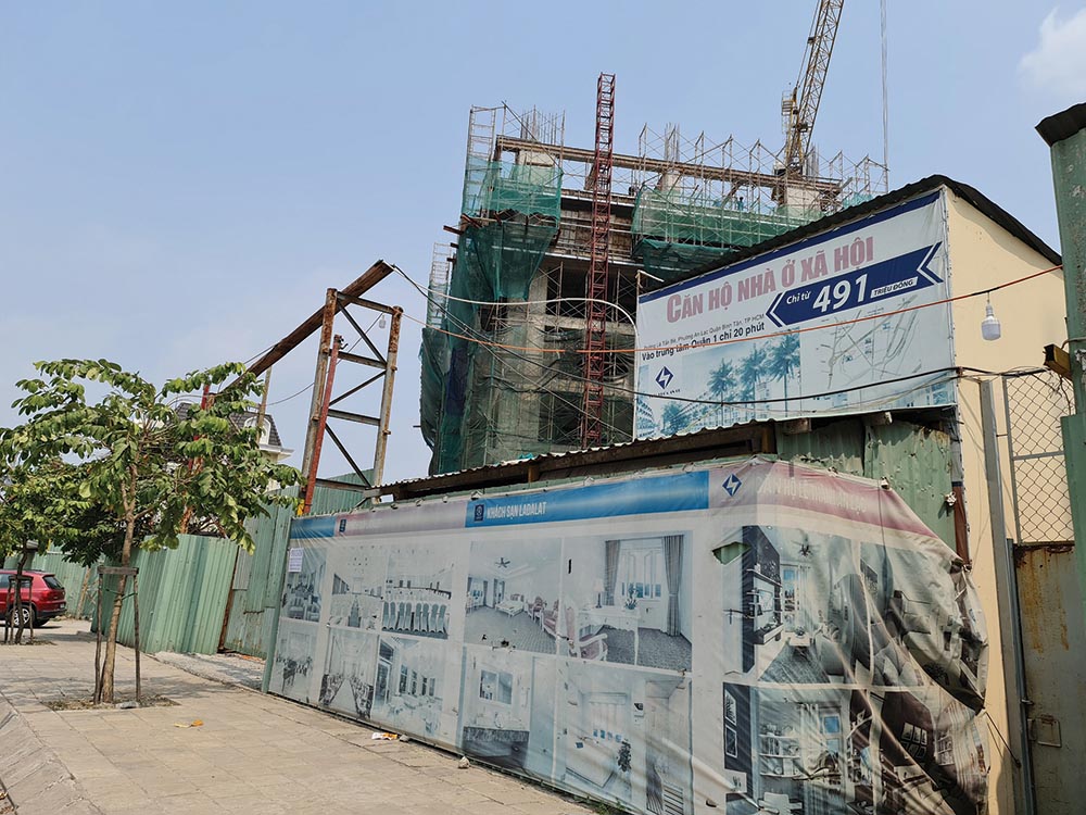 Dự án nhà ở xã hội Lê Thành An Lạc tại quận Bình Tân của Công ty Lê Thành đang dở dang vì nhiều vướng mắc