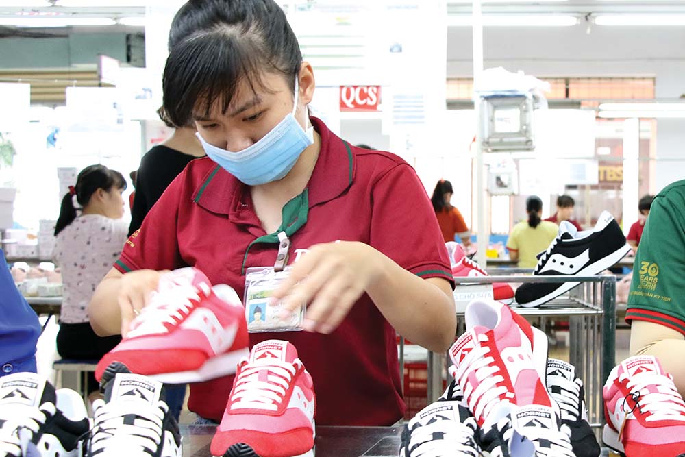 Giày dép nằm trong danh mục các mặt hàng xuất khẩu của Việt Nam có những chuyển biến tích cực nhờ EVFTA	ảnh: l.t