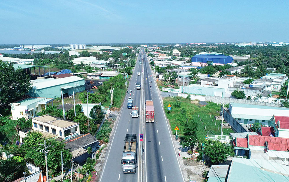 Công trình trọng điểm Đường tỉnh 830 tạo bước đột phá về giao thông cho tỉnh Long An 	ảnh: báo long an online